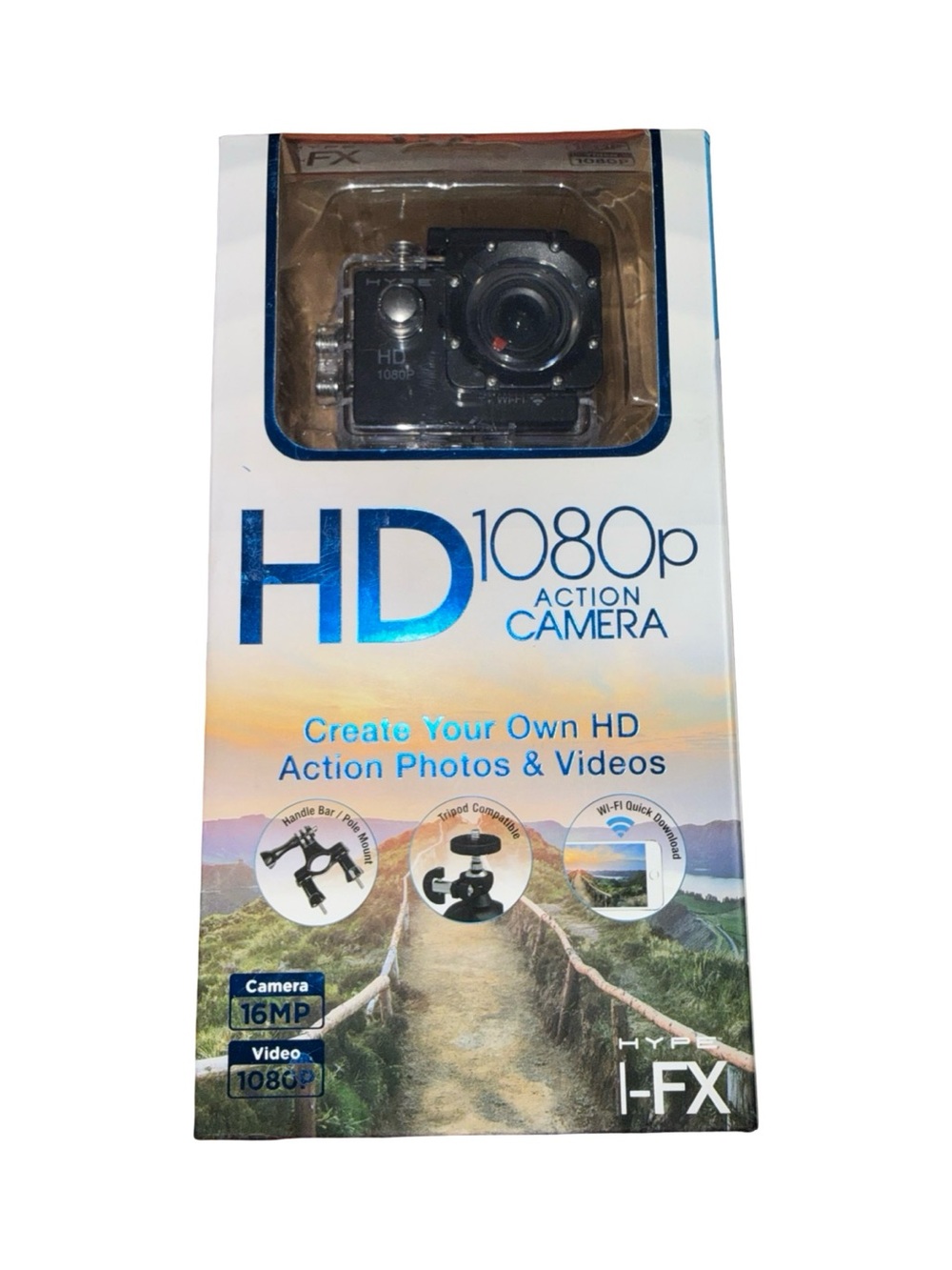 HD 1080p Action Camera - Black